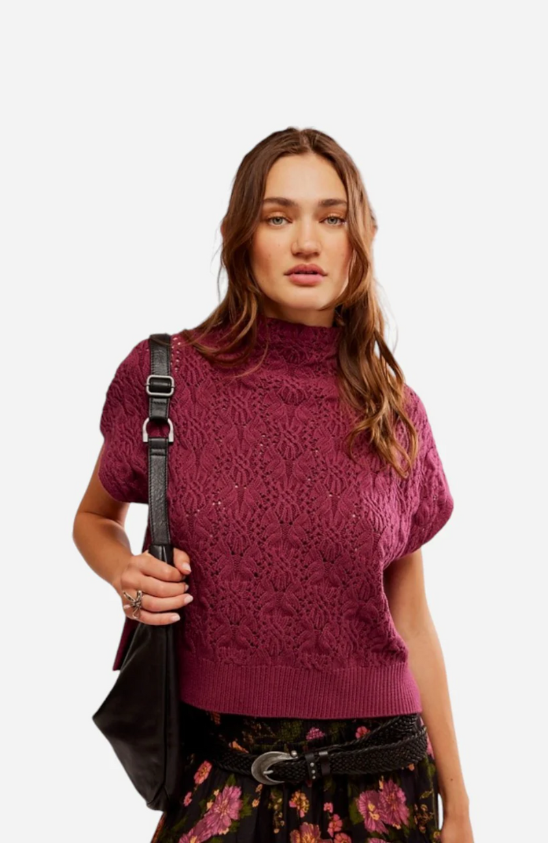 Free People - Vickie Mock Neck Sweater