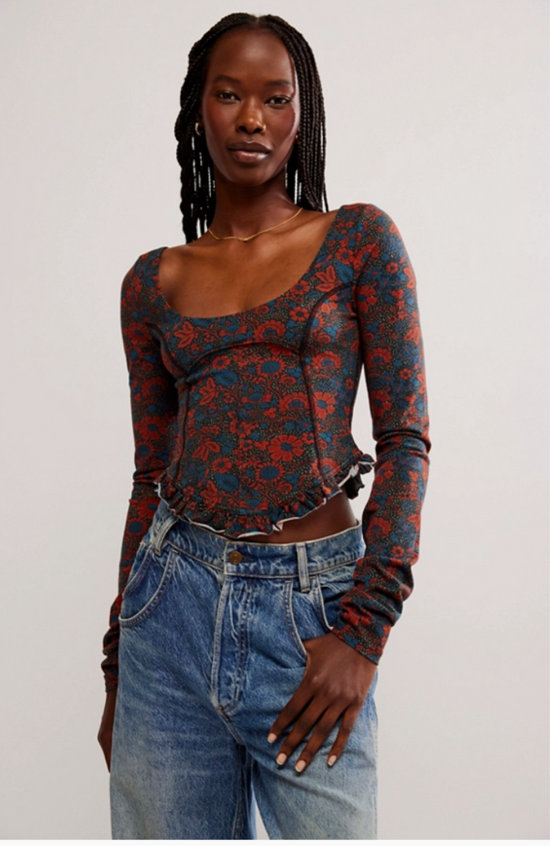 Free People - Melanie Long Sleeve Top