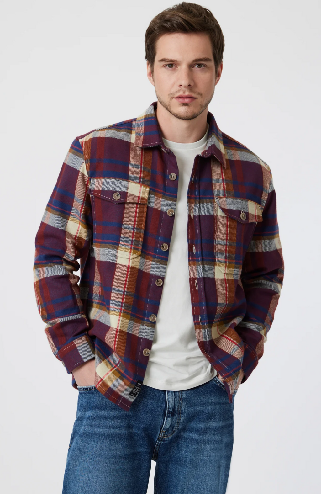 Mavi - Double Pocket Check Shirt