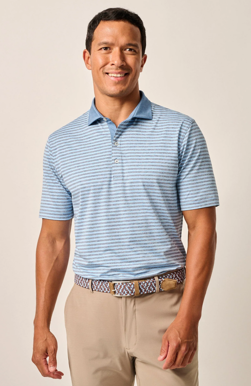 Johnnie-O - Performance Jersey Polo - Gibbons Stripe