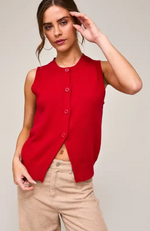 Courtney Button Sweater Vest