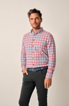 Johnnie-O - Tucked Cotton Blend Button Up Shirt - Millbank