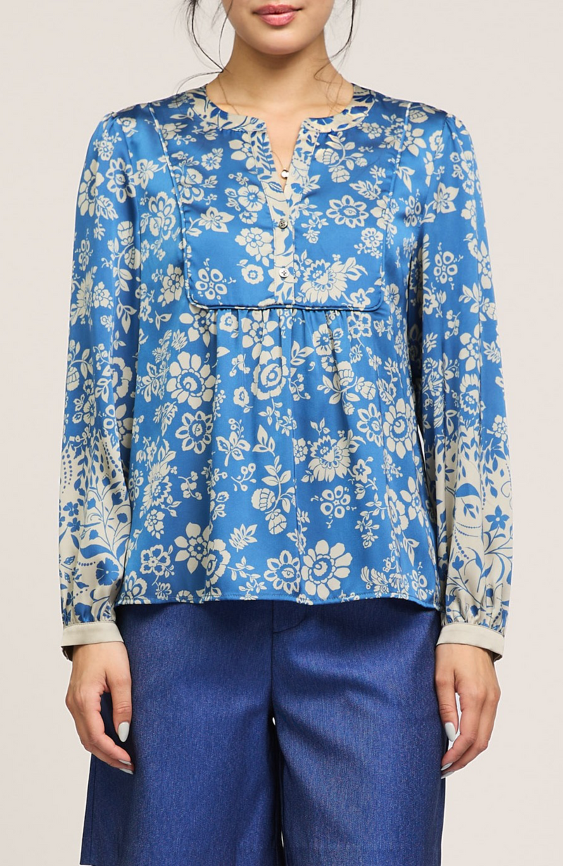 Current Air - Floral Print Blouse