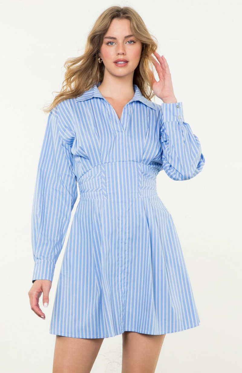 Long Sleeve Striped Dress