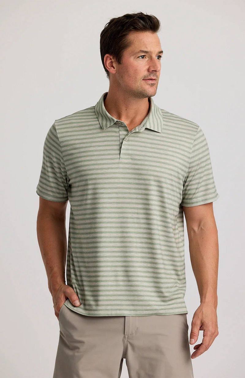 Free Fly - Elevate Polo Smooth Sailing Stripe