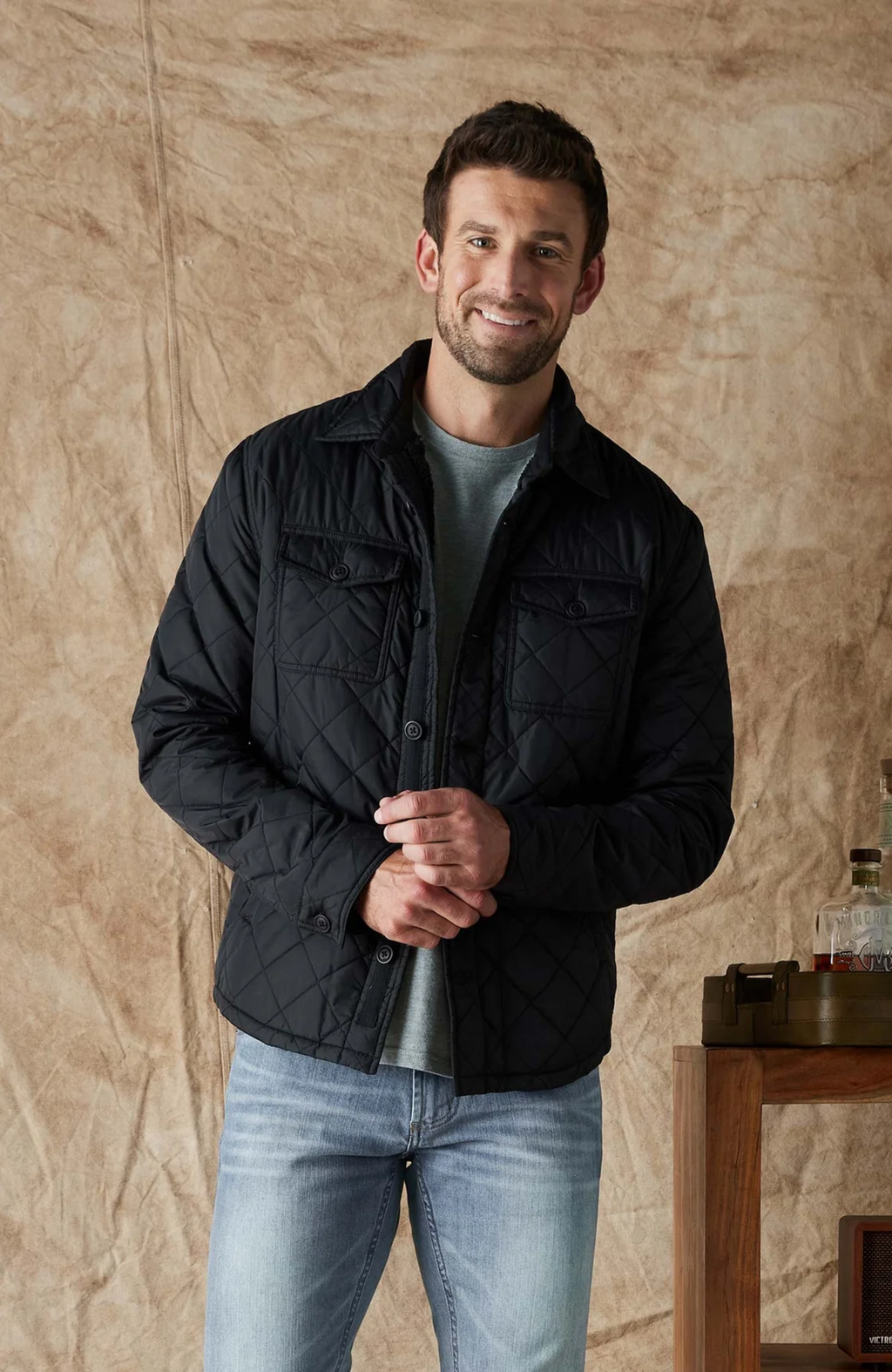 The Normal Brand - Quilted Sherpa Lined Shacket