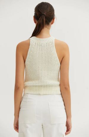 Crescent - Audrey Chunky Knit Halter Top