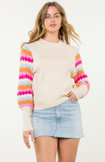 Rainbow Sleeve Sweater