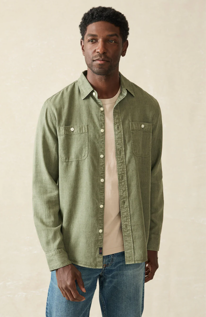 Faherty - The Tried & True Chambray Work Shirt