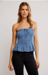 Free People - Denim Wink Tube Top