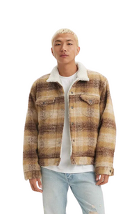 Levi's Premium - Plaid Type III Sherpa Trucker Jacket