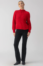 Sanctuary - Cable Mock Neck Sweater