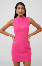 French Connection - Echo Crepe Mock Neck Mini Dress