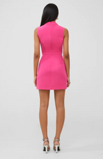 French Connection - Echo Crepe Mock Neck Mini Dress