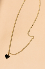 Able - Onyx Heart Pendant Necklace