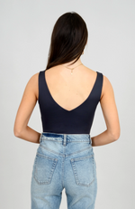 Valentina Sleeveless V-neck Bodysuit