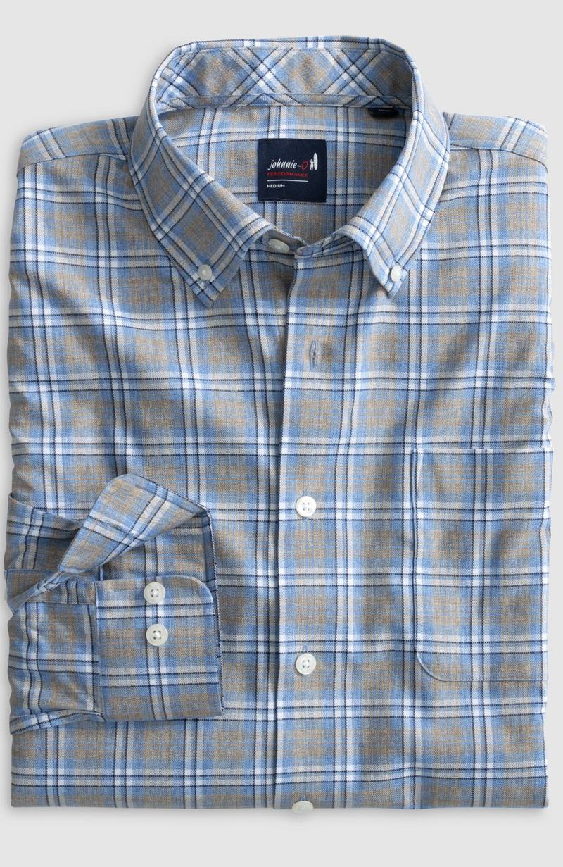 Johnnie-O - Performance Button Up Shirt - Scotty