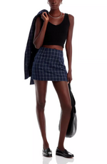 French Connection - Window Pane Check Skirt