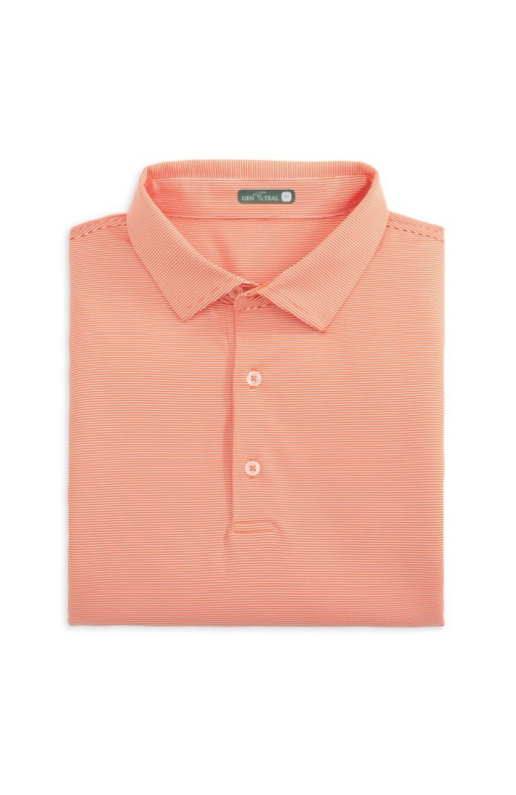 GenTeal - Club Pinstripe Performance Polo