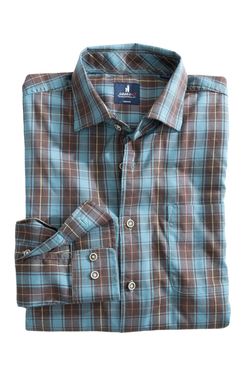 Johnnie-O - Tucked Cotton Blend Button Up Shirt - Carrillo