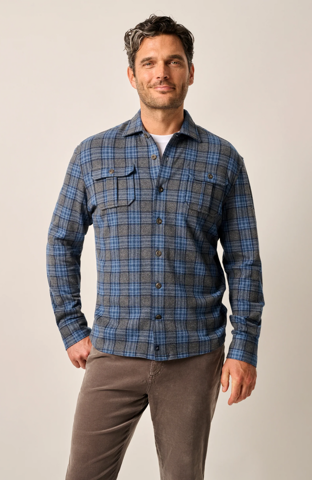 Johnnie-O - Waites Stretch Knit Flannel Lodge Shirt