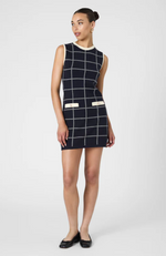 French Connection - Check Sleeveless Crew Dress