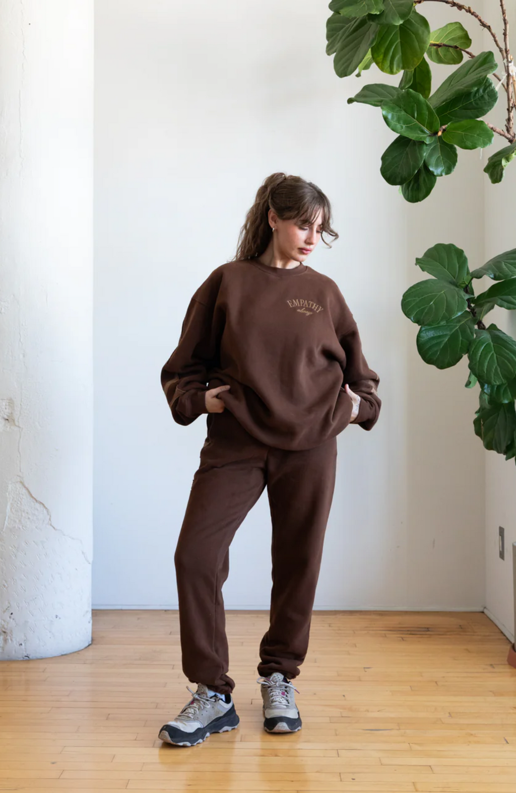 The Mayfair Group - Empathy Always Espresso Sweatpant