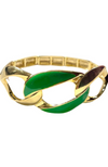 Sheila Fajl - Resin Green Jaga Bracelet