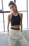 Seamless Ribbed Halter Neck Top